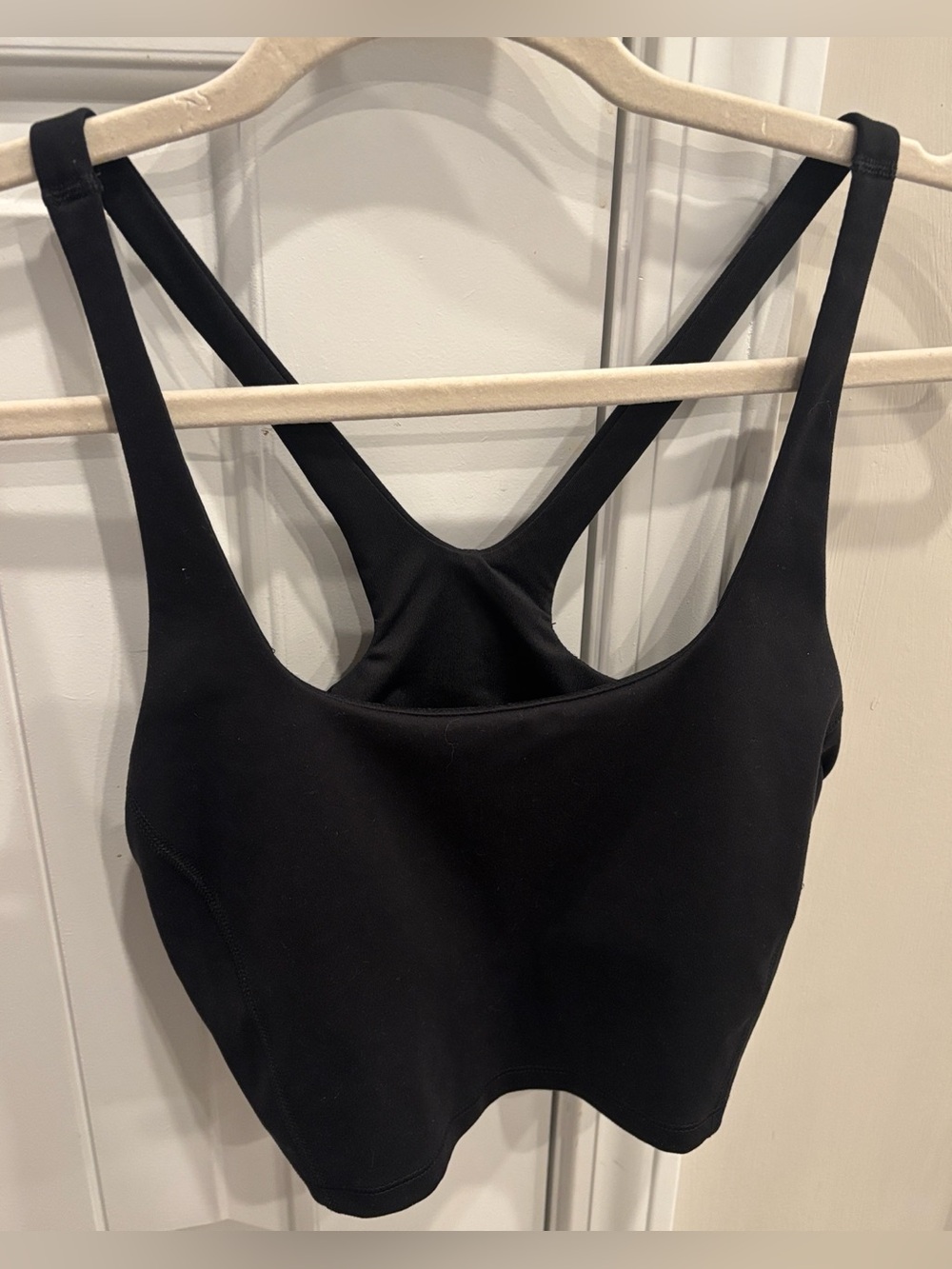 all in motion Black Racerback Crop Sports Bra